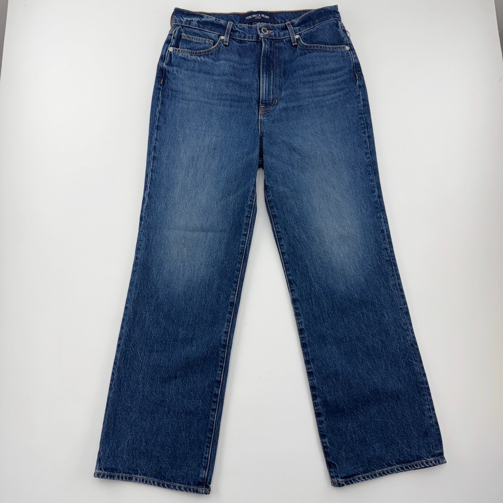 Veronica Beard Dylan High Rise Straight Ankle Jeans Women's 29 Blue